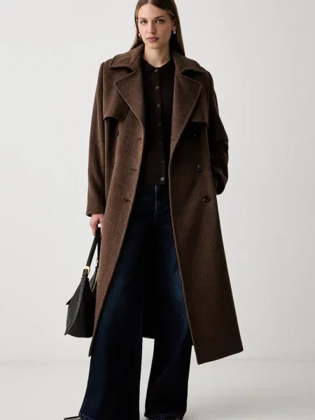 Gant cardigan pentru femei maro