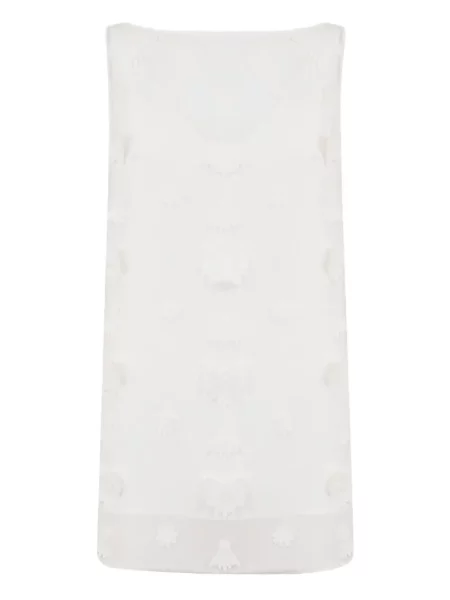 Bluza Clea s vezom bijela