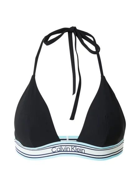 Calvin Klein Swimwear Bikini gornji dio svijetloplava / tamno plava bijela crna