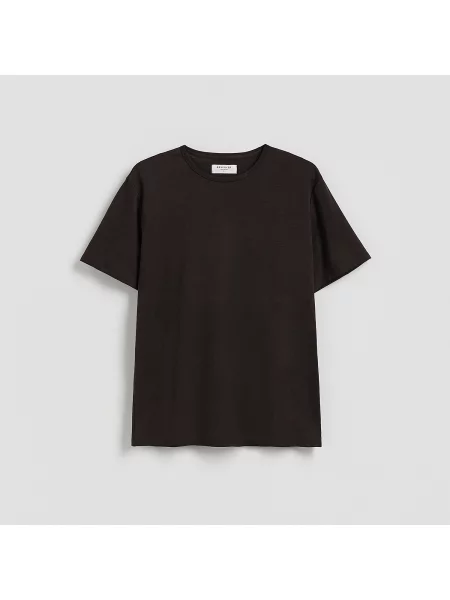 Reserved Lenkeverék póló barna