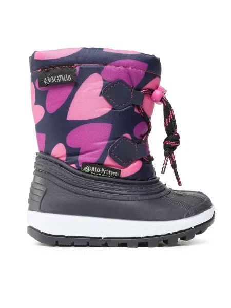 Дутики Boatilus на липучках розовые