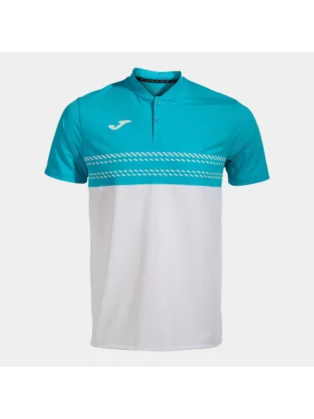 Koszulka Joma Smash Short Sleeve Polo white/blue S biała