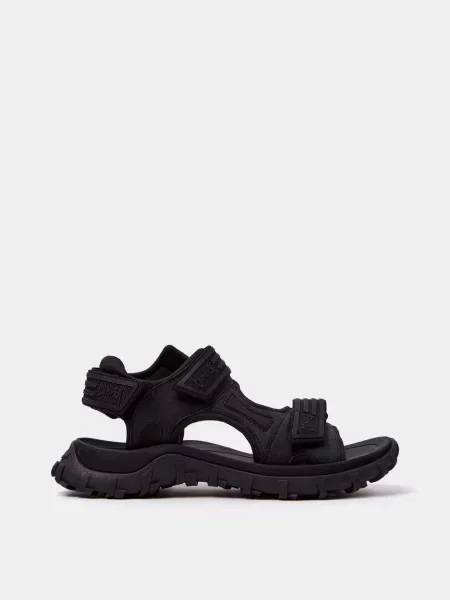 Сандалії Camper поліестер/шкіра чорний