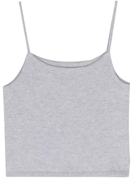 Top Teddy Cashmere din cașmir teddy gri