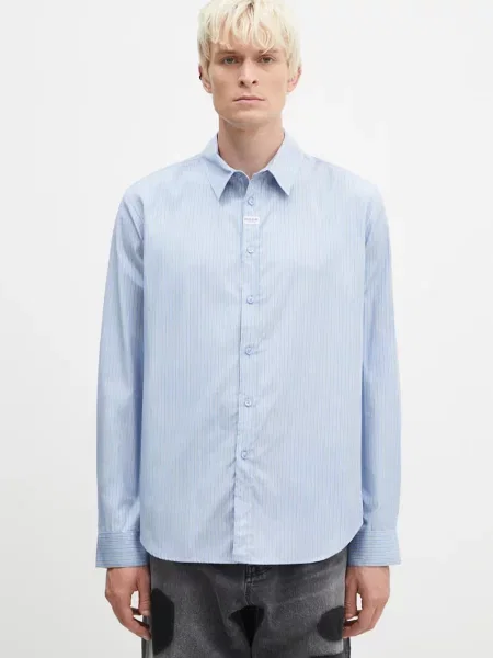 Košulja Martine Rose Classic Shirt relaxed s klasičnim ovratnikom plava