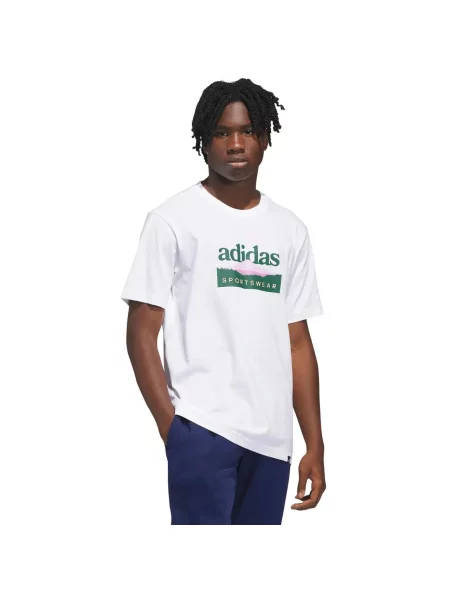 Koszulka adidas Sportsman Mountain Graphic biała