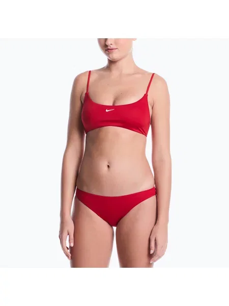 Costum de înot din două piese pentru femei Nike Essential Bralette Bikini gym red roșu