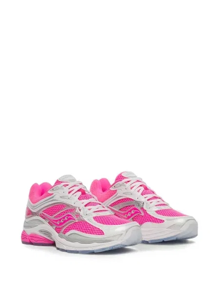 Sneakers Saucony με κορδόνια με δαντέλα ροζ