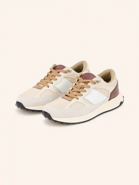 Tod's Sneakersy Running Mid Volume beige beżowe