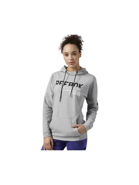 Mikina Reebok Sport sivá