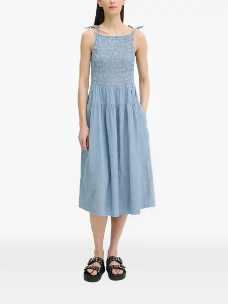 Top Levi's® fără mâneci zdrențuiți skinny fit albastru