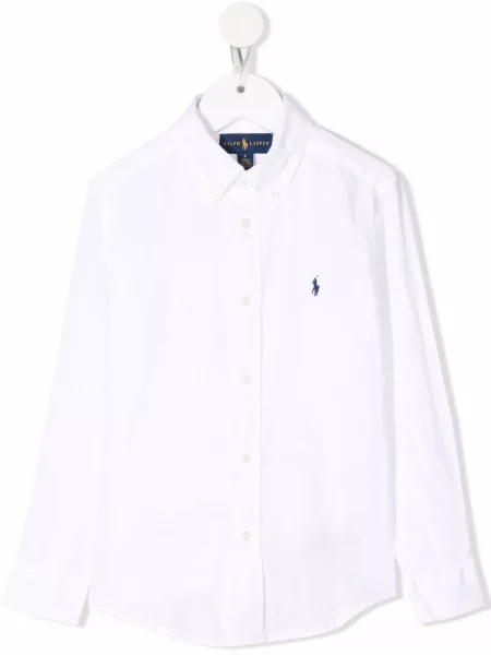 Koszulka polo dziecięca Polo Ralph Lauren biała