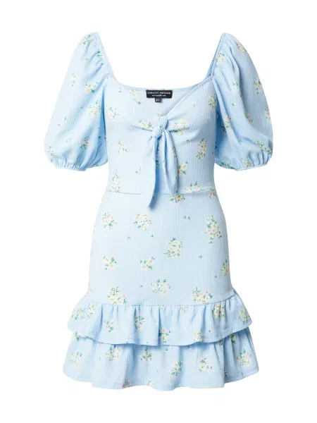 Dorothy Perkins Šaty krémová / světlemodrá / světle / trávově zelená žlutá