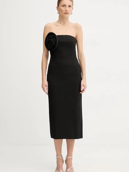 Marella rochie midi mulată negru