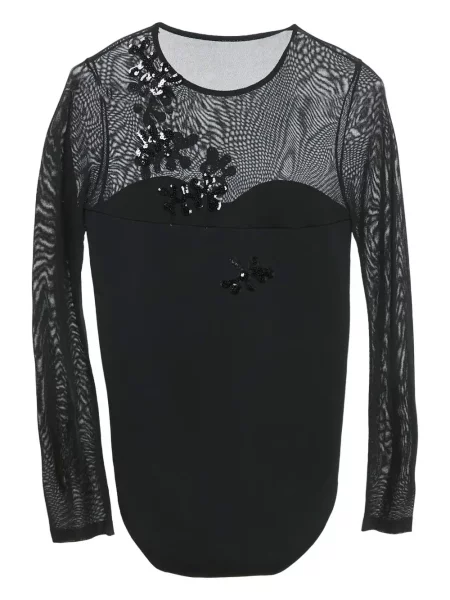 Top Ingie Paris cu paiete negru