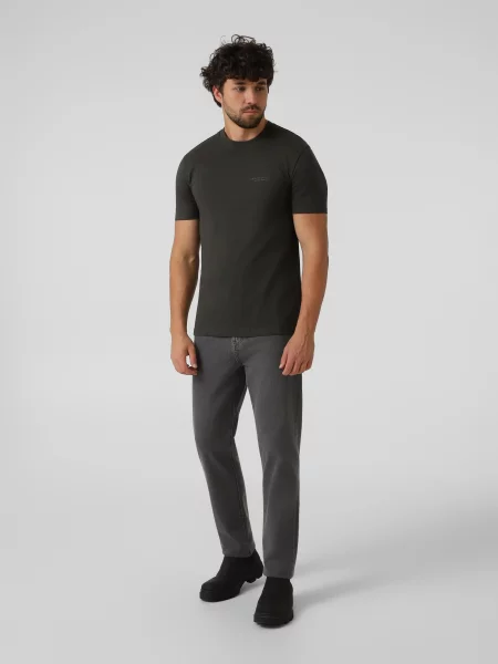 Зауженные джинсы Armani Exchange серый