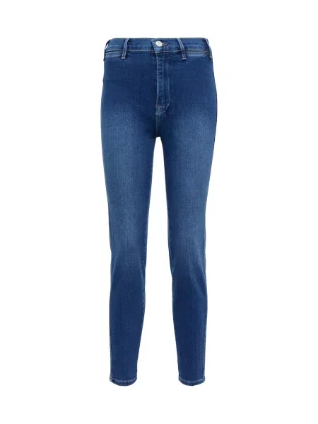 Cropp blugi Frame cu talie înaltă albastru