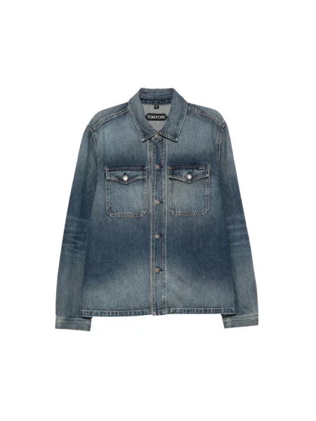 Kurtka jeansowa Tom Ford niebieska