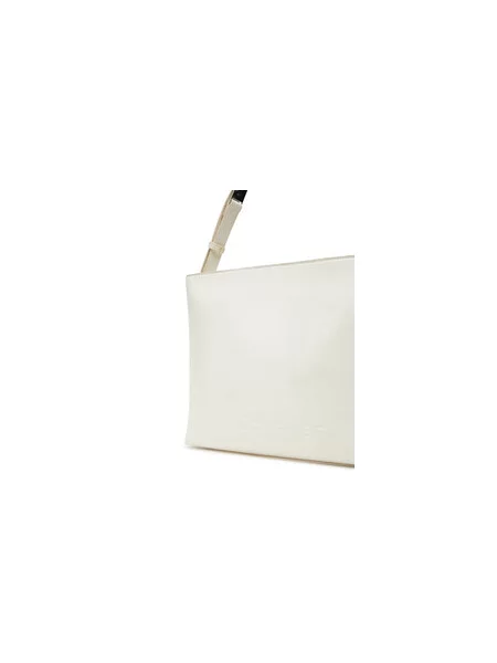 Rankinė Calvin Klein Embossed Logo Medium Shopper Écru