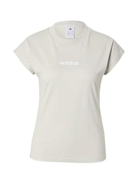 ADIDAS SPORTSWEAR Tricou funcțional Essentials Linear verde pastel / murdar alb