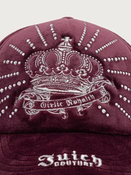 Juicy Couture кепка REGAL REBELLE DIAMANTE VELOUR