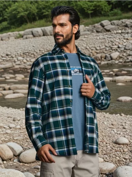 Sinsay Koszula z długim rękawem zielony