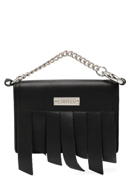 Portofel Yohji Yamamoto cu franjuri negru