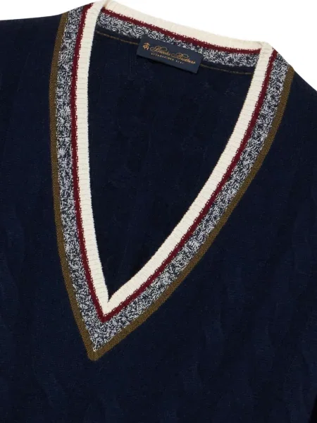 Ριγέ πουλόβερ Brooks Brothers μπλε