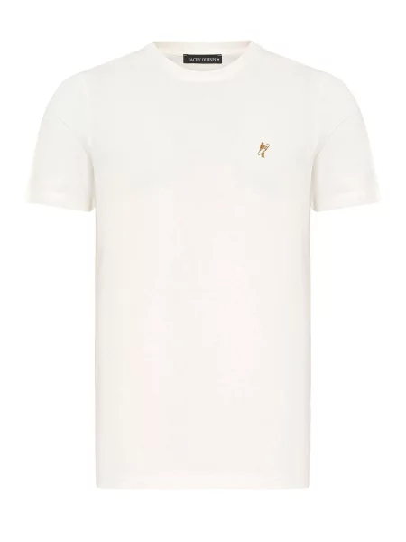 Jacey Quinn Majica ecru/prljavo / žuta bijela