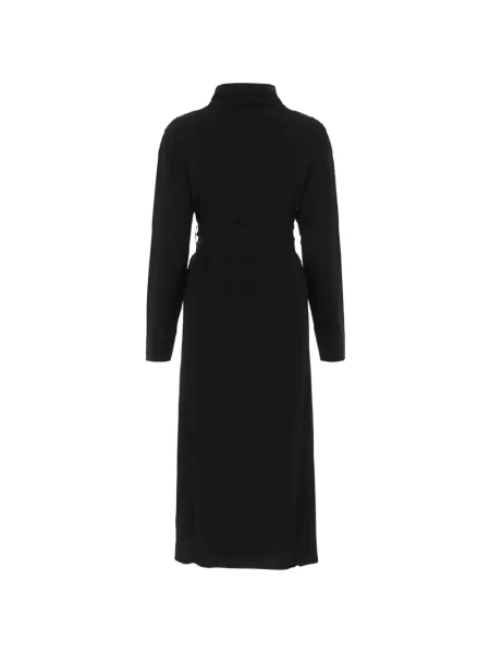 Palton Jil Sander din cașmir cu decolteu în V negru
