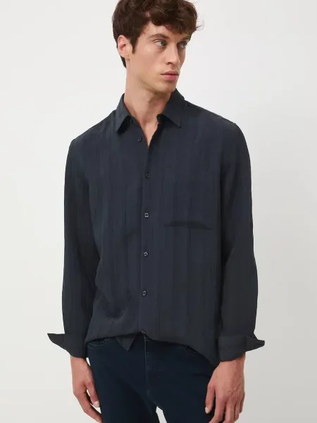 Košile Medicine relaxed s klasickým límcem šedá