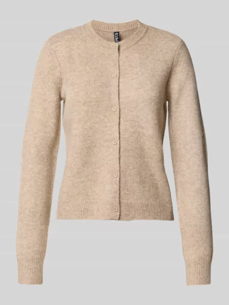 Kurtka z dzianiny o kroju regular fit z dodatkiem wełny model ‘MALOU’ Pieces