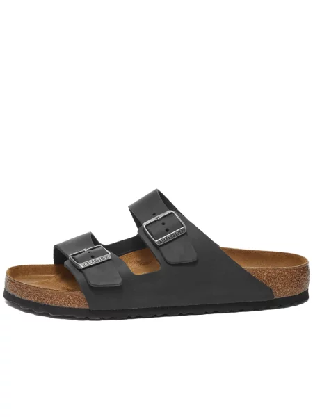 Birkenstock Arizona NU Oiled Black Regular Fit Unisex Sandały Birkenstock Size: czarny