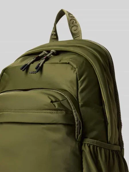 Plecak z detalem z logo model AYDEN' Hugo oliwkowy