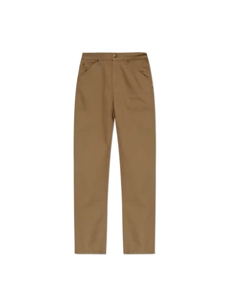 Spodnie Burberry brązowe