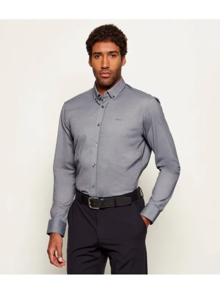 BOSS BLACK Ing | regular fit fekete