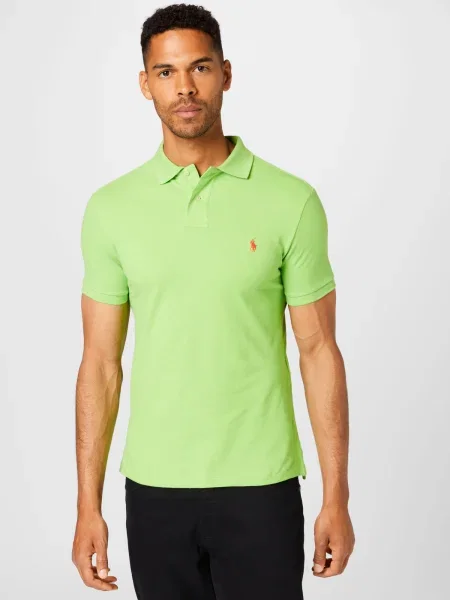 Polo majica Polo Ralph Lauren s vezom zelena
