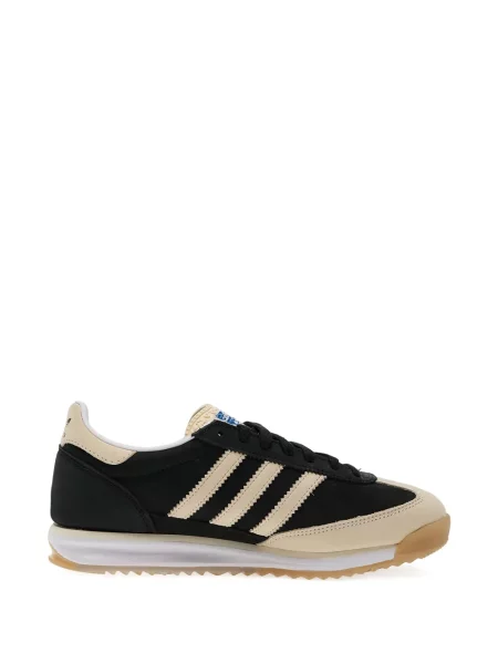 Pantaloni Adidas Campus cu șireturi cu dungi din dantelă roșu