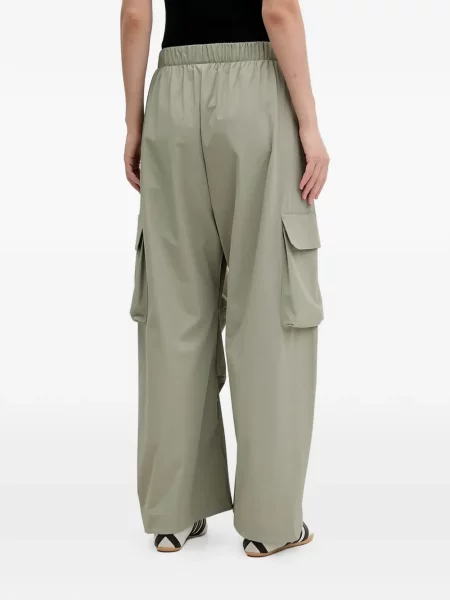 Spodnie Adidas w paski z autografem do biegania zielone