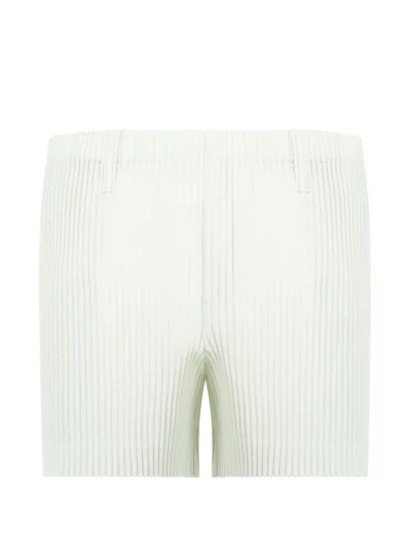 Cu centură pantaloni scurți Homme Plisse Issey Miyake verde