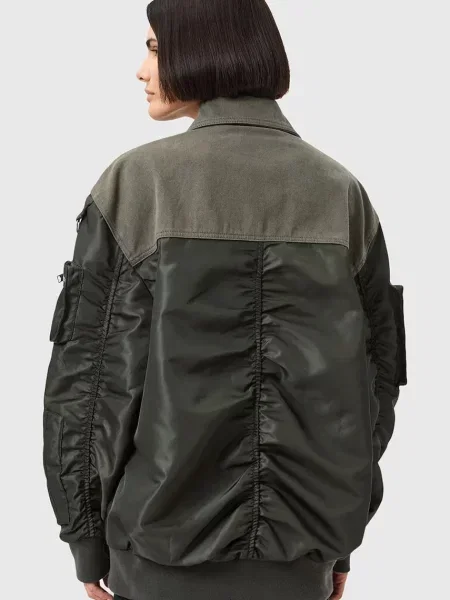 Демисезонная куртка Allsaints зеленая