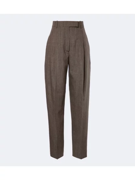 Pantaloni Róhe de lână conici bej