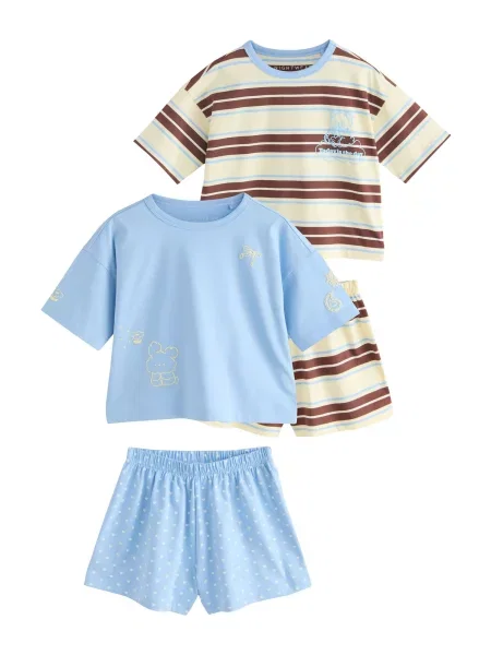Next Pijamale fildeş / azuriu / ciocolatiu