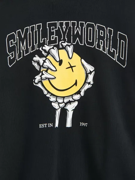 Reserved Світшот SmileyWorld® чорний