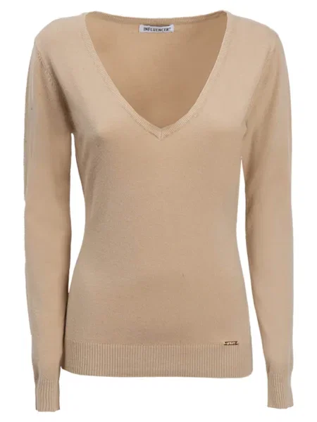 Influencer Pulover bej