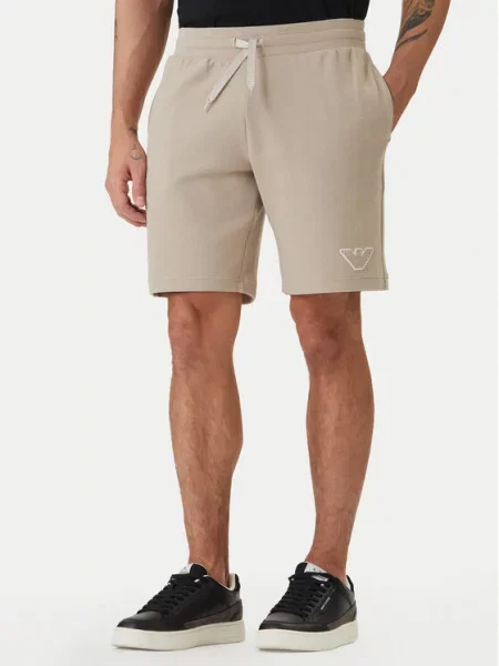 Pantaloni sport Emporio Armani bej