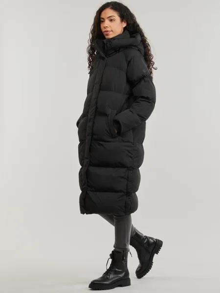 Palton Superdry cu glugă negru