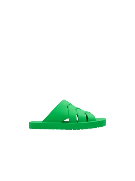 Klapki Bottega Veneta zielone