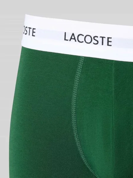 Bokserki Lacoste 3 pary black/green/navy blue zielone