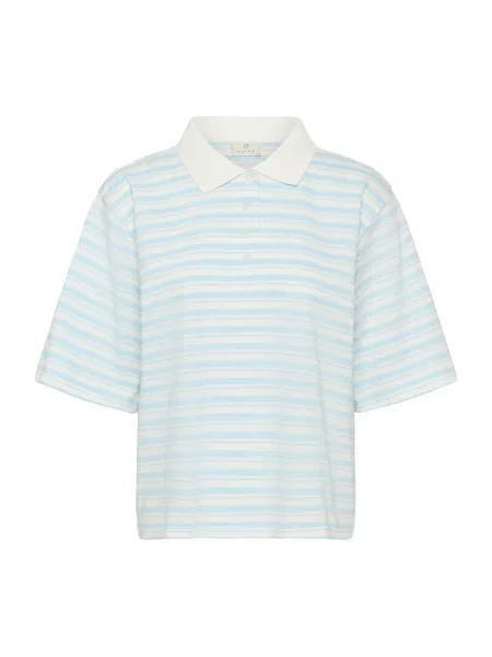Kaffe Tricou KAMiala albastru deschis alb